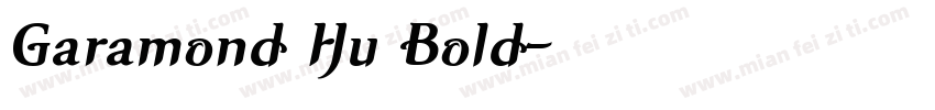 Garamond Hu Bold字体转换